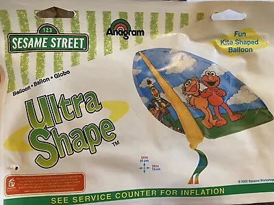 SESAME STREET Ultra Shape ELMO BALLOON Kite-shaped ERNIE BERT ZOE Refill 24x29  • $9
