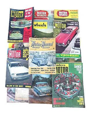 Bulk Lot X 26 Vintage Motor Manual Wheels & Modern Motor Magazines 1940's-1970s • $215