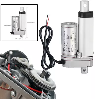 Heavy Duty Linear Actuator 12V Electric Motor 1000N Max Lift IP54 Waterproof • $34.55