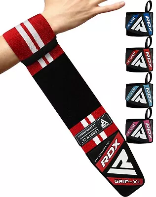 Weight Lifting Straps By RDX Lifting Wrist Gym Straps Wrist Wraps Gym • £14.99