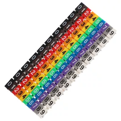 100pcs Multicolor Cable Labels Cord Identification Tags Buckles Cable Markers • £4.99