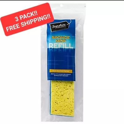 Quickie/Signature Select (3 PACK) Sponge Mop Refills #502SWY • $19