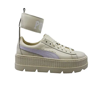 $103.38 • Buy Puma X Rihanna Fenty Ankle Strap Mid Lace White Leather Women Trainers 366264_02
