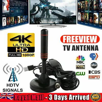 £16.89 • Buy Truck Boat Campervan Gain 96db Digital Freeview Antenna DVB-T TV Aerial Car 2023