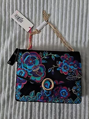 Designer Matthew Williamson Leather Embroidered Bag. New With Tag. Rrp £75 • £44.99