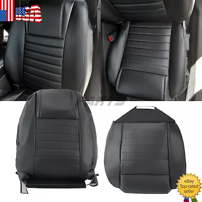 For 2007 2008 2009 Ford Mustang Driver Seat Bottom & Top Cover Black • $90.93