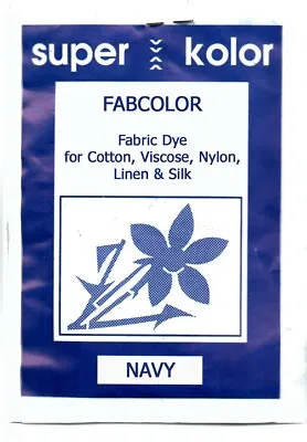 NAVY Blue Fabric Dye Pack Of: 1 2 3 Or 4 For Clothes Cotton Silk Linen Powder • £3.50