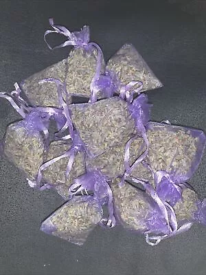 Dried Lavender Bags Pk Of 12 Each 3g   5x7 Cm Moth Repellent Sleep Aid • £3.50