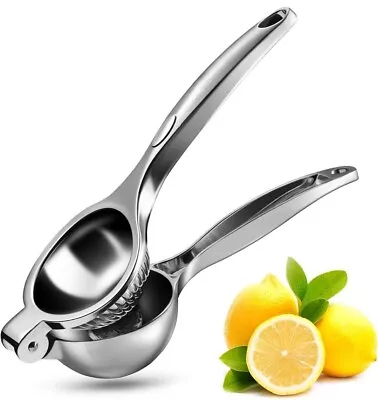 Manual Lemon Squeezer Heavy Duty Premium Metal Lemon Orange Lime Citrus • £12.99