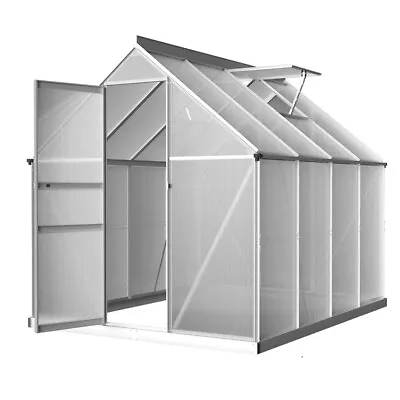 Greenfingers Greenhouse Aluminium Green House Polycarbonate Garden Shed 2.4x1.9M • $437.82