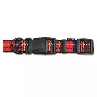 Ancol Tartan Dog Collar Or Lead Adjustable Blue / Red /Purple Small Medium Large • £6.74