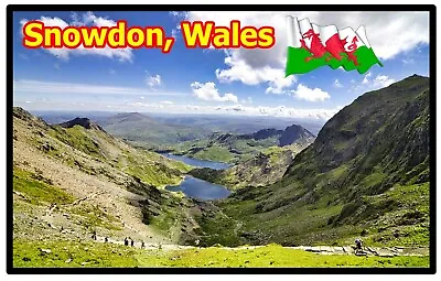 £2.45 • Buy Snowdon, Wales - Souvenir Novelty Fridge Magnet - Sights / Towns - New - Gifts