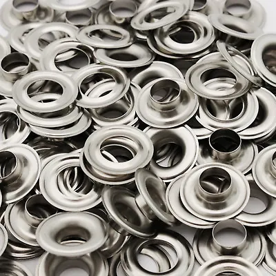 C.S. Osborne Stainless Steel Grommets With Washers #SS-0 (1/4  Hole) 144 Sets • $31.50