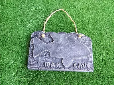 Man Cave Shed Plaque Sign Mould Mold Concrete Garden Ornament Cement  Moulds • $39.99