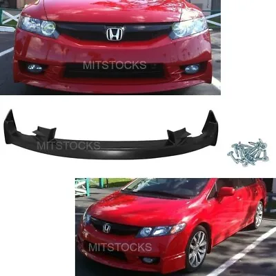 For 09 10 11 2009 2010 2011 Civic 4D Mugen Style ADD-ON Front Bumper Lip Spoiler • $139.88