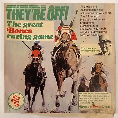 £13.49 • Buy They're Off The Great Ronco Horse Racing Game 1975 Vintage 2x 12’ Vinyl's Rare