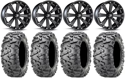 MSA Black Kore 14  ATV Wheels 26  BigHorn 2.0 Tires Sportsman RZR Ranger • $1282.50