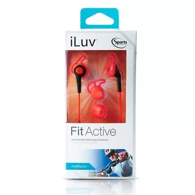 ILuv FitActive High-Fidelity Sports Earphones Red 1 Pack • £19.99