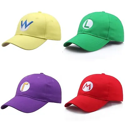 Super Mario Luigi Wario Waluigi Baseball Cap Trucker Hat Ball Women Adjustable • $16.49