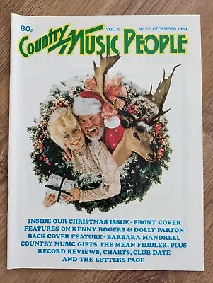 Country Music People Magazine December 1984 Kenny Rogers Dolly Parton Mandrell • £6.50