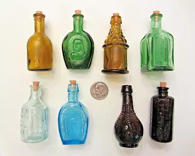 Lot Of 8 Miniature Reproduction Antique Bottles • $5.99