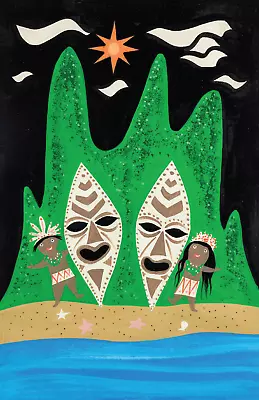 Mary Blair It's A Small World Polynesia Polynesian Concept Art Poster 11x17 • $29.99