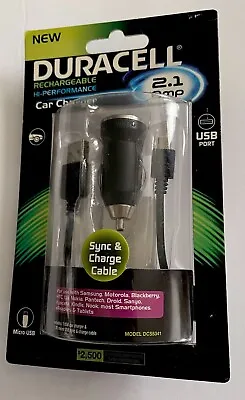 Duracell Car Charger Micro USB 3' Sync & Charge Cable USB Port ( DCS5341 )  • $8.95