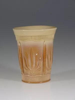 Greentown National  Glass Works Chocolate Glass No.375 Cactus Tumbler C.1900 • $24.99