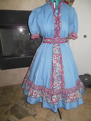 Enchanted Dancer Square Dance Outfit Women - Small - 26   - Blue • $13.99