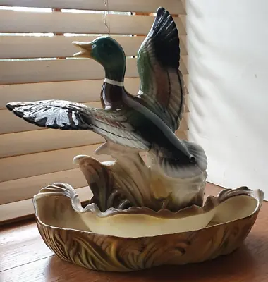 American Vintage 1954 Lane & Co Mallard Planter & Light • £60