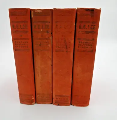 R. E. LEE A Biography ~ Douglas Southall Freeman  4 Volumes  Illustrated 1934-35 • $104.35