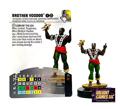 Marvel Heroclix Brother Voodoo #043a W/ Card Wheels Of Vengeance Set  • $12.95