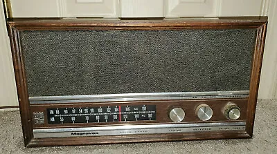 Vintage Brown Magnavox Stereo Console Radio Solid State Am Fm Radio • $71.71