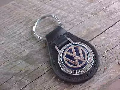 Vw Volkswagen Unique Leather Key Fob Bus Beetle Bug Vanagon Thing High Quality • $15