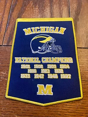 Michigan National Champions Banner Patch Iron On 7 Inches • $10.98