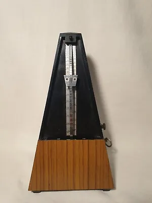 Vintage Wittner Metronome Made In W.Germany. Brown *Missing Face Plate Cover* • $102.99