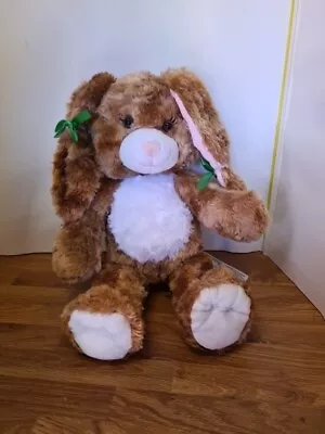 Build A Bear Cinnamon Swirl Bunny Plush 16  Brown Rabbit BAB BABW Soft • £9.99