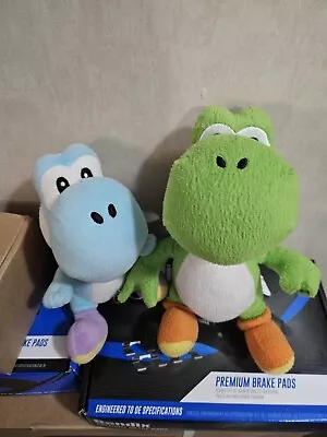  Super Mario Bros. Wii BLUE YOSHI Plush Nintendo And GREEN YOSHI LOT 2010 • $15.30