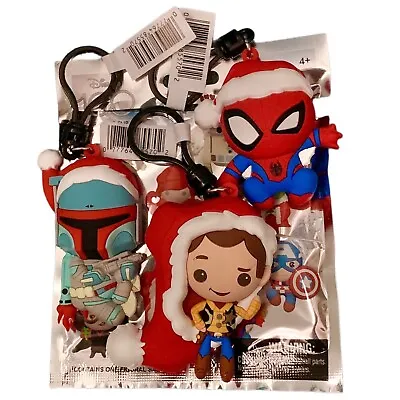 Disney 100 Toy Story Woody Spiderman & Star Wars Boba Fett Figural Bag Clips Lot • $16.99