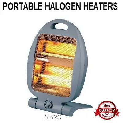 £15.90 • Buy Halogen Electric Heater 400w 800w Portable Instant Heat Free Standing Quartz