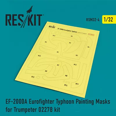 Reskit RSM32-0004 1/32 EF-2000A Eurofighter Typhoon Painting Masks Trumpeter UK • £19.19