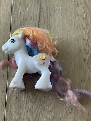 My Little Poney G3 Daffidazey 2005 Pastel Rainbow Hair Cloth Flower Cutie Mark • $7.99