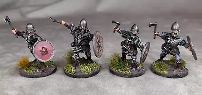 £39.99 • Buy VIKING HIRDMEN WITH AXES #2, Pro Painted 28mm Miniatures, Saga, Dark Ages