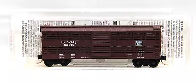 N Scale Micro-Trains 35130 CB&Q Chicago Burlington Quincy 40' Despatch Stock Car • $11.95