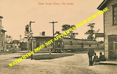 PRR West Jersey & Seashore Elmer NJ Station #1 REPRODUCTION From Postcard • $5