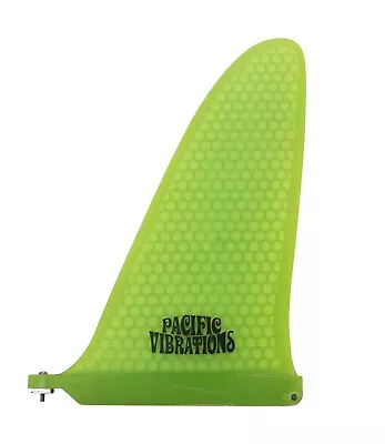 10.75  PACIFIC VIBRATIONS STRAIGHT BACK Longboard SURFBOARD Fin FIBERGLASS NEW • $64.99