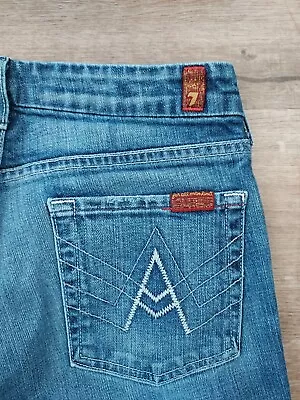 7 For All Mankind Women's Mid-Rise Denim  A  Pocket Waist 28  • $23.95