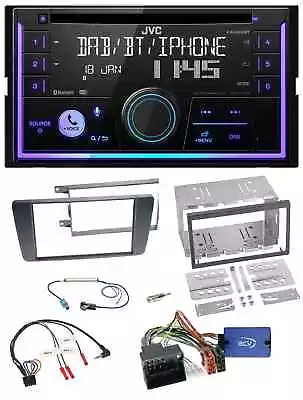 JVC Steering Wheel USB 2DIN DAB Bluetooth CD Car Stereo For Skoda Octavia Scout 2004-200 • $284.58