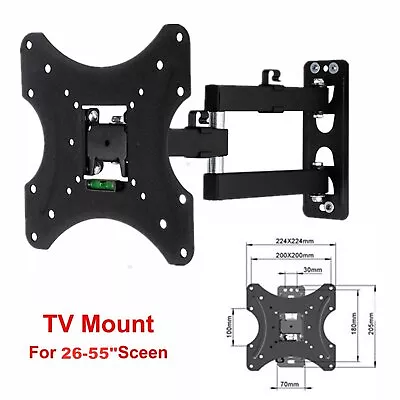 Slim Tilt Swivel TV Wall Bracket For 10 14 22 24 30 26 32 Inch 3D Plasma LCD LED • £13.66