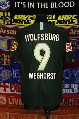 £88.79 • Buy 5/5 VfL Wolfsburg Adults XL #9 Weghorst 2018 MINT Football Shirt Jersey Soccer